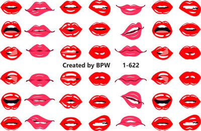 Слайдер-дизайн Губы из каталога Цветные на светлый фон, в интернет-магазине BPW.style