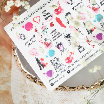 Слайдер-дизайн Запах любви из каталога Цветные на любой фон, в интернет-магазине BPW.style