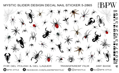 Слайдер-дизайн Паучки и скорпионы из каталога Цветные на любой фон, в интернет-магазине BPW.style