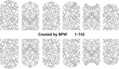 Слайдер-дизайн Орнамент из каталога Цветные на светлый фон, в интернет-магазине BPW.style