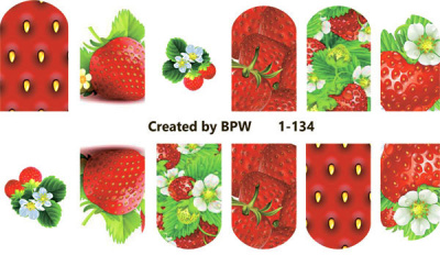 Слайдер-дизайн Клубника из каталога Цветные на светлый фон, в интернет-магазине BPW.style