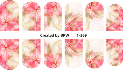 Слайдер-дизайн Воздушные цветы из каталога Цветные на светлый фон, в интернет-магазине BPW.style