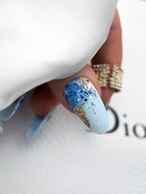 Слайдер Mezze набор Гжель из каталога Слайдеры MEZZE Наборы 8 шт, в интернет-магазине BPW.style