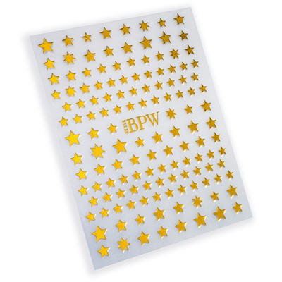 Наклейки для ногтей Золотые звезды из каталога Наклейки для ногтей, в интернет-магазине BPW.style