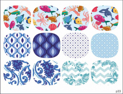 Слайдер-дизайн Морской из каталога Цветные на светлый фон, в интернет-магазине BPW.style