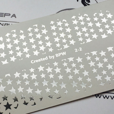 Слайдер-дизайн Звезды из каталога Слайдеры фольга, в интернет-магазине BPW.style