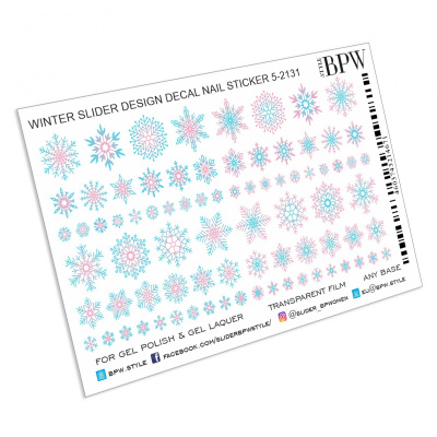 Слайдер-дизайн Снежинки градиент из каталога Цветные на любой фон, в интернет-магазине BPW.style