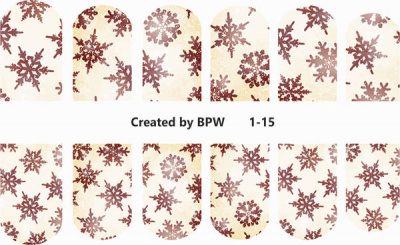Слайдер-дизайн Бардовые снежинки из каталога Цветные на светлый фон, в интернет-магазине BPW.style