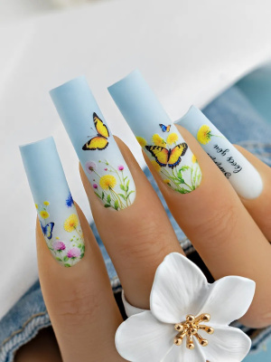 Слайдер-дизайн без вырезания одуванчики из каталога Цветные на любой фон, в интернет-магазине BPW.style