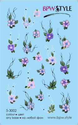 Слайдер-дизайн Нежные цветы из каталога Цветные на любой фон, в интернет-магазине BPW.style