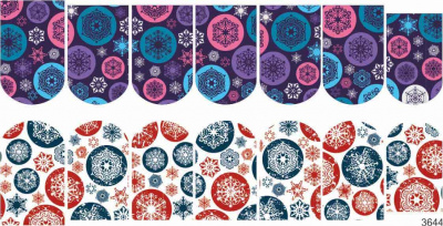 Слайдер-дизайн Цветные снежинки из каталога Цветные на светлый фон, в интернет-магазине BPW.style