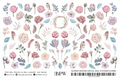 Гранд-слайдер Цветы и птицы из каталога Серия GRANDE, в интернет-магазине BPW.style