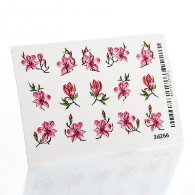 Слайдер-дизайн 3D Розовые цветы из каталога Новинки Весна/Лето, в интернет-магазине BPW.style