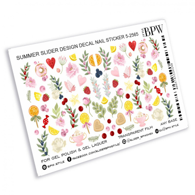 Слайдер-дизайн Летние сладости из каталога Цветные на любой фон, в интернет-магазине BPW.style