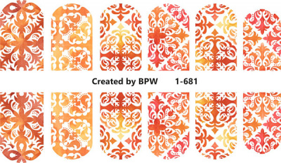 Слайдер-дизайн Орнамент из каталога Слайдер дизайн для ногтей, в интернет-магазине BPW.style