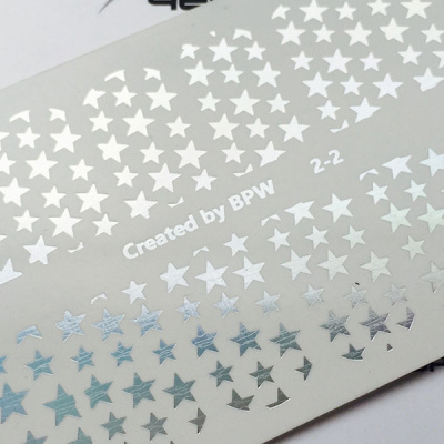 Слайдер-дизайн Звезды из каталога Слайдеры фольга, в интернет-магазине BPW.style