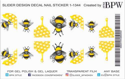 Слайдер-дизайн Пчелки из каталога Цветные на любой фон, в интернет-магазине BPW.style