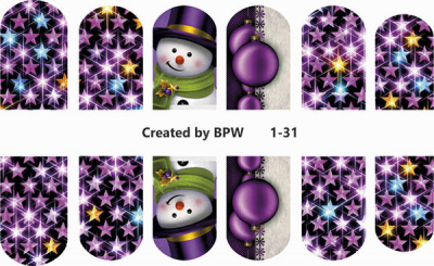 Слайдер-дизайн Звезды и снеговик из каталога Цветные на светлый фон, в интернет-магазине BPW.style