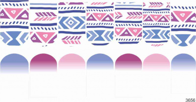 Слайдер-дизайн Этно омбре из каталога Цветные на светлый фон, в интернет-магазине BPW.style