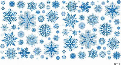 Слайдер-дизайн Голубые снежинки из каталога Цветные на светлый фон, в интернет-магазине BPW.style