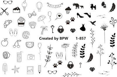 Слайдер-дизайн Графические элементы из каталога Цветные на светлый фон, в интернет-магазине BPW.style