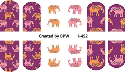 Слайдер-дизайн Слоны из каталога Цветные на светлый фон, в интернет-магазине BPW.style