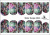 Слайдер-дизайн Роспись с цветами из каталога Цветные на светлый фон, в интернет-магазине BPW.style