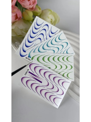 Слайдер Mezze набор Френч овал (без вырезания) из каталога Слайдеры MEZZE Наборы 8 шт, в интернет-магазине BPW.style