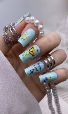 Слайдер-дизайн без вырезания одуванчики из каталога Цветные на любой фон, в интернет-магазине BPW.style