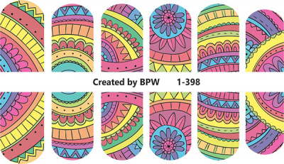 Слайдер-дизайн Узор из каталога Слайдер дизайн для ногтей, в интернет-магазине BPW.style