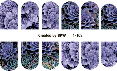 Слайдер-дизайн Синие цветы из каталога Цветные на светлый фон, в интернет-магазине BPW.style