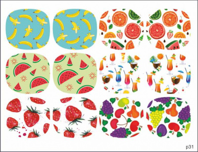 Слайдер-дизайн Фрукты из каталога Цветные на светлый фон, в интернет-магазине BPW.style