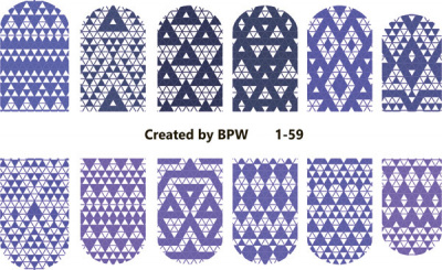 Слайдер-дизайн Геометрия синий из каталога Цветные на светлый фон, в интернет-магазине BPW.style