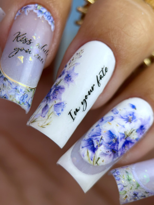 Слайдер-дизайн SPARKLE Колокольчики френч золото из каталога Слайдеры SPARKLE, в интернет-магазине BPW.style