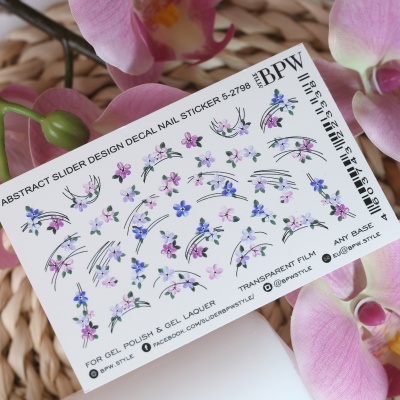 Слайдер-дизайн Анютины глазки из каталога Цветные на любой фон, в интернет-магазине BPW.style