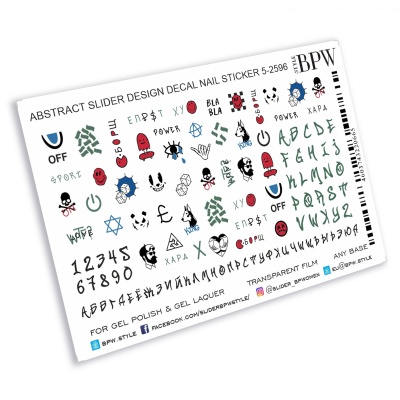 Слайдер-дизайн Абстрактные символы из каталога Цветные на любой фон, в интернет-магазине BPW.style