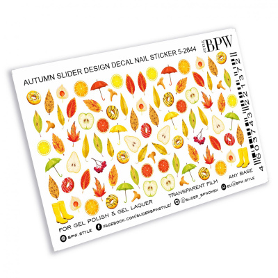 Слайдер-дизайн Осенний с фруктами из каталога Цветные на любой фон, в интернет-магазине BPW.style