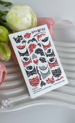 Слайдер-дизайн Кружева черный и красный из каталога Цветные на любой фон, в интернет-магазине BPW.style