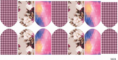 Слайдер-дизайн Розовый меланж из каталога Цветные на светлый фон, в интернет-магазине BPW.style