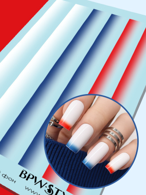 Слайдер-дизайн Триколор полоски градиент из каталога Цветные на любой фон, в интернет-магазине BPW.style