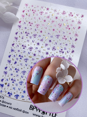 Слайдер-дизайн SPARKLE Мелкие цветы из каталога Слайдеры SPARKLE, в интернет-магазине BPW.style