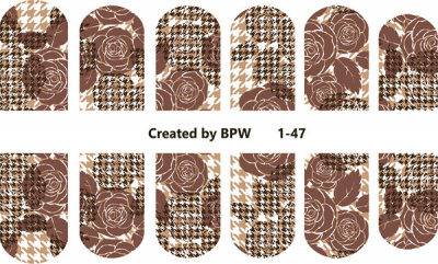 Слайдер-дизайн Коричневые розы из каталога Цветные на светлый фон, в интернет-магазине BPW.style