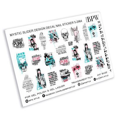 Слайдер-дизайн Punk star из каталога Цветные на любой фон, в интернет-магазине BPW.style