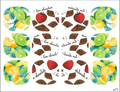 Слайдер-дизайн Микс фрукты из каталога Цветные на светлый фон, в интернет-магазине BPW.style