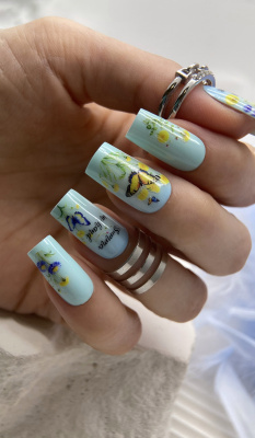 Слайдер-дизайн без вырезания одуванчики из каталога Цветные на любой фон, в интернет-магазине BPW.style