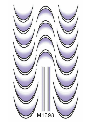 Слайдер Mezze набор Френч двойной (без вырезания) из каталога Слайдеры MEZZE Наборы 8 шт, в интернет-магазине BPW.style