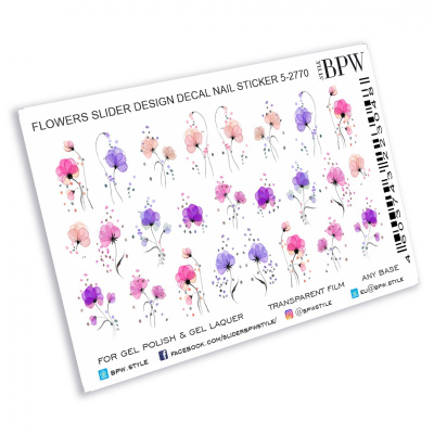 Слайдер-дизайн Цветы акварель с точками из каталога Цветные на любой фон, в интернет-магазине BPW.style