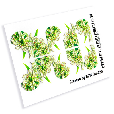 Слайдер-дизайн Зеленые лилии из каталога Новинки Весна/Лето, в интернет-магазине BPW.style