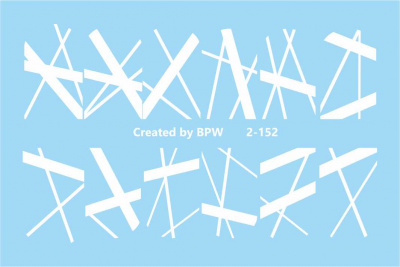 Слайдер-дизайн Белые полоски из каталога Цветные на любой фон, в интернет-магазине BPW.style