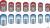 Слайдер-дизайн Красный и голубой узоры из каталога Цветные на светлый фон, в интернет-магазине BPW.style